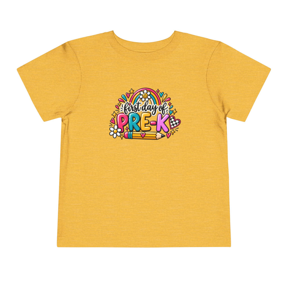 Pre-K First Day Toddler Tee — Colorful Back-to-School Shirt