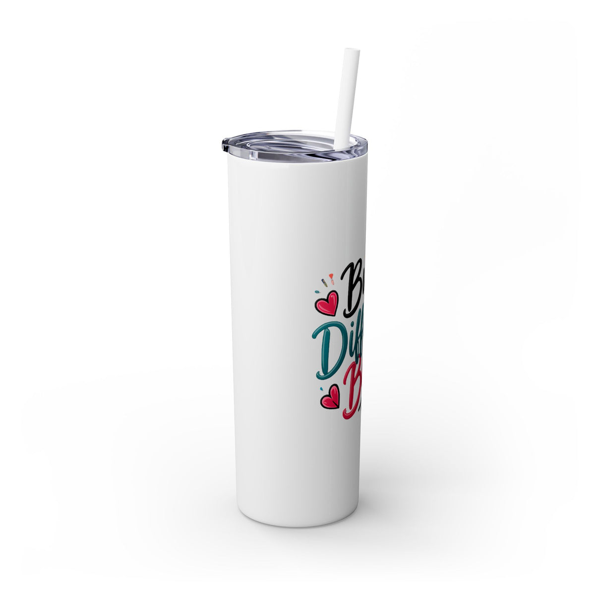 Built Different Babe Skinny Tumbler — 20oz Insulated Straw Cup