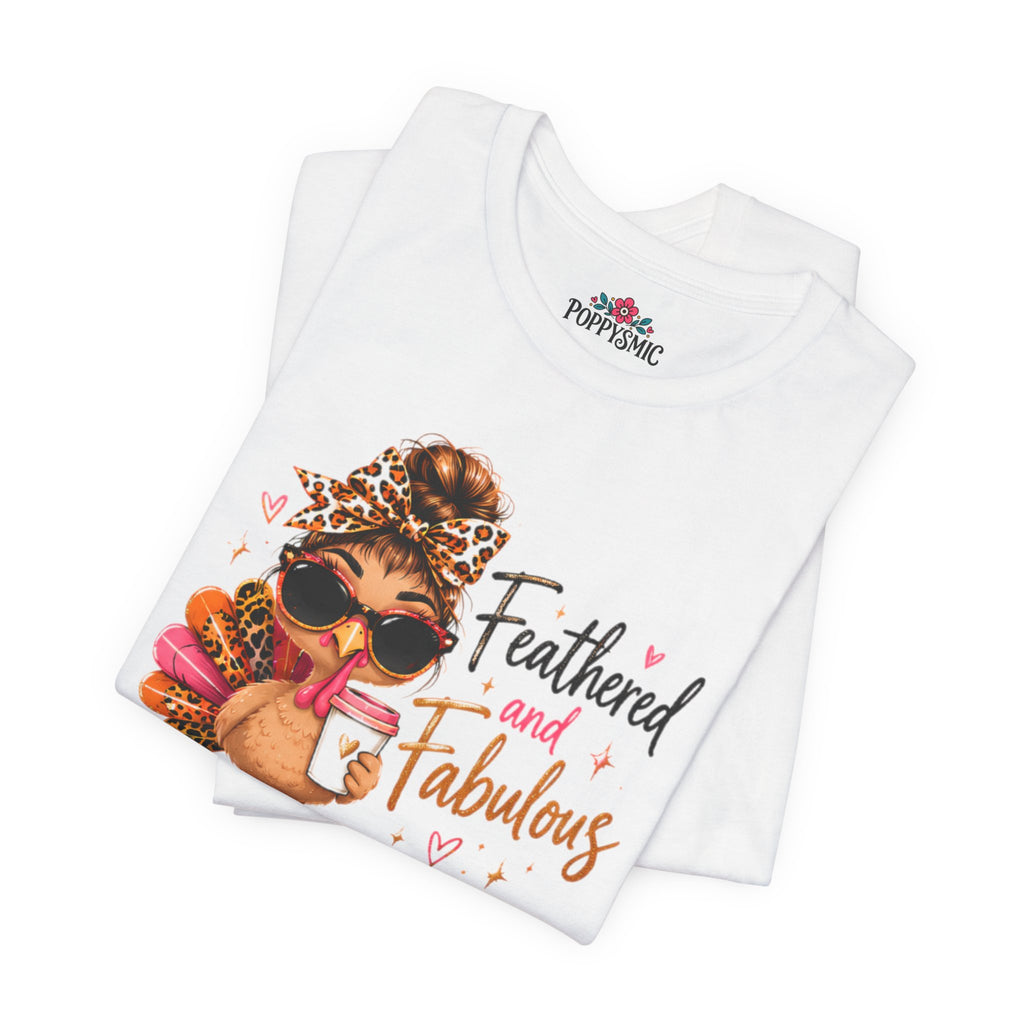 Feathered and Fabulous Flamingo Graphic Tee