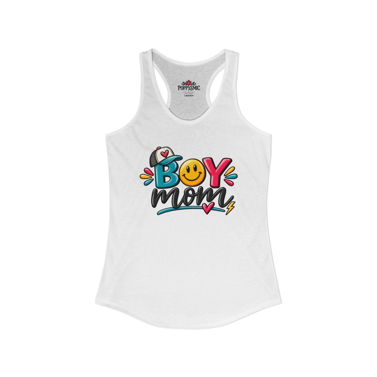 Boy Mom Racerback Tank
