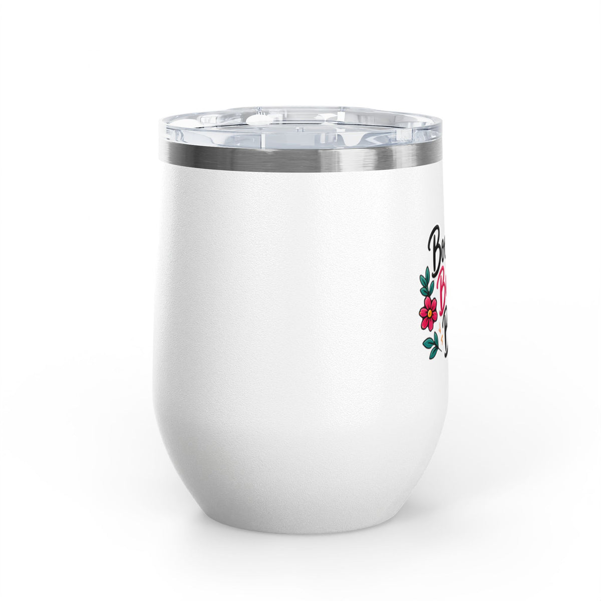 Booked Busy Blessed Wine Tumbler – 12oz Insulated Travel Cup
