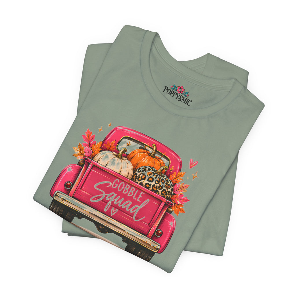 Gobbles Squad Thanksgiving Turkey Truck T-Shirt