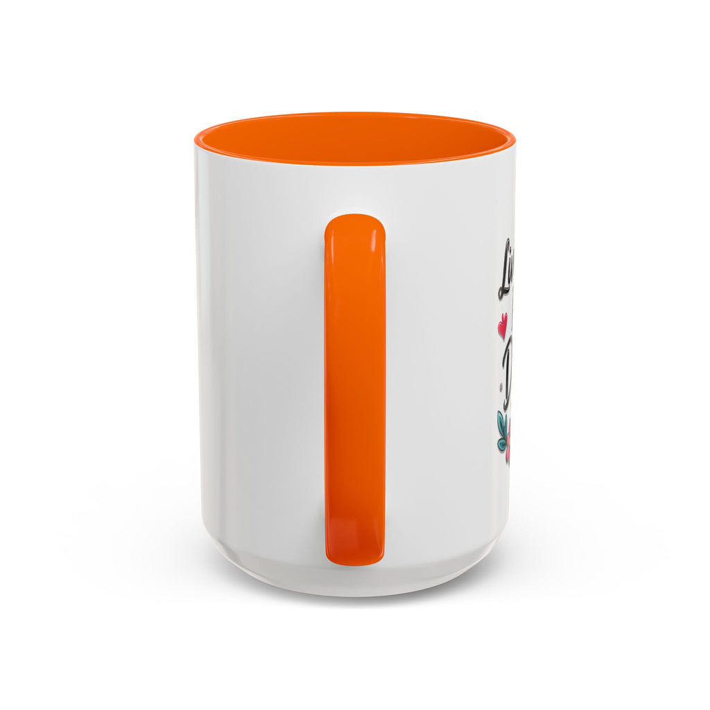 Inspirational Coffee Mug - "Live Life To Dream About" Accent Ceramic Mug (11/15oz)