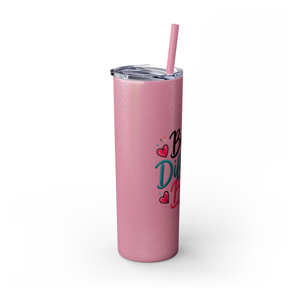 Built Different Babe Skinny Tumbler — 20oz Insulated Straw Cup