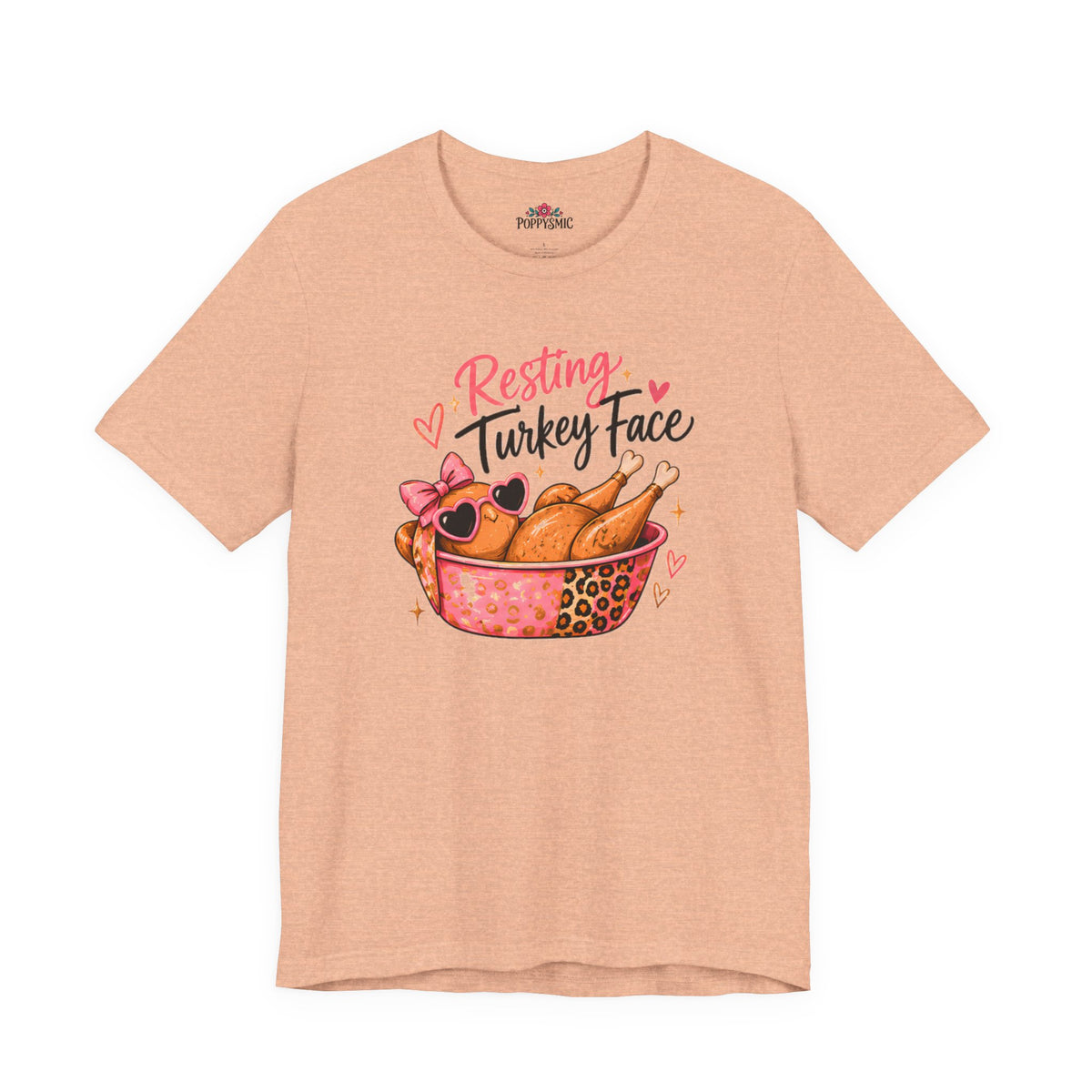 Resting Turkey Face Thanksgiving Turkey T-Shirt