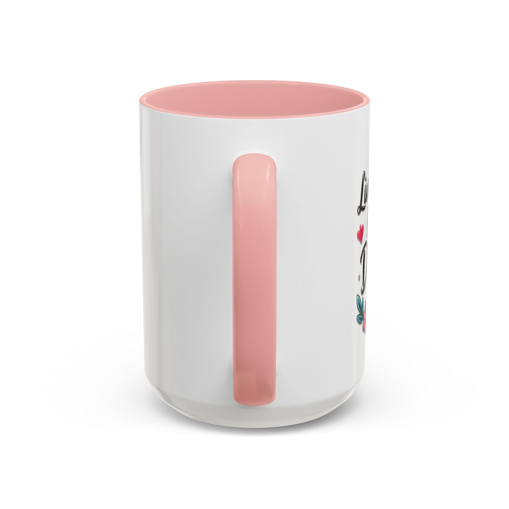 Inspirational Coffee Mug - "Live Life To Dream About" Accent Ceramic Mug (11/15oz)