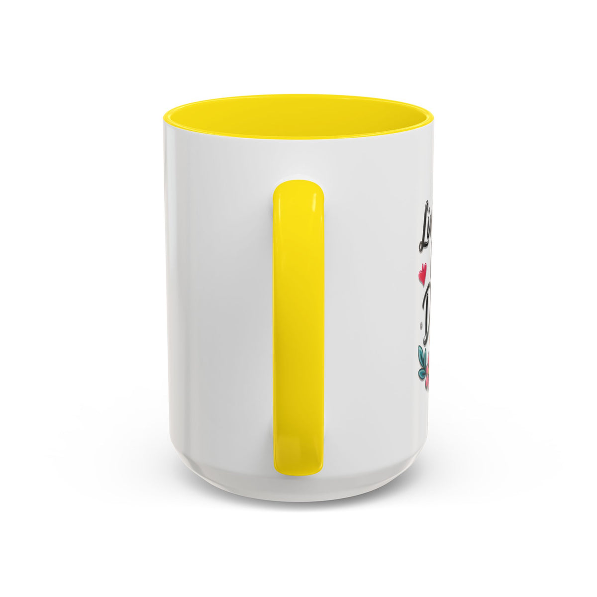 Inspirational Coffee Mug - "Live Life To Dream About" Accent Ceramic Mug (11/15oz)
