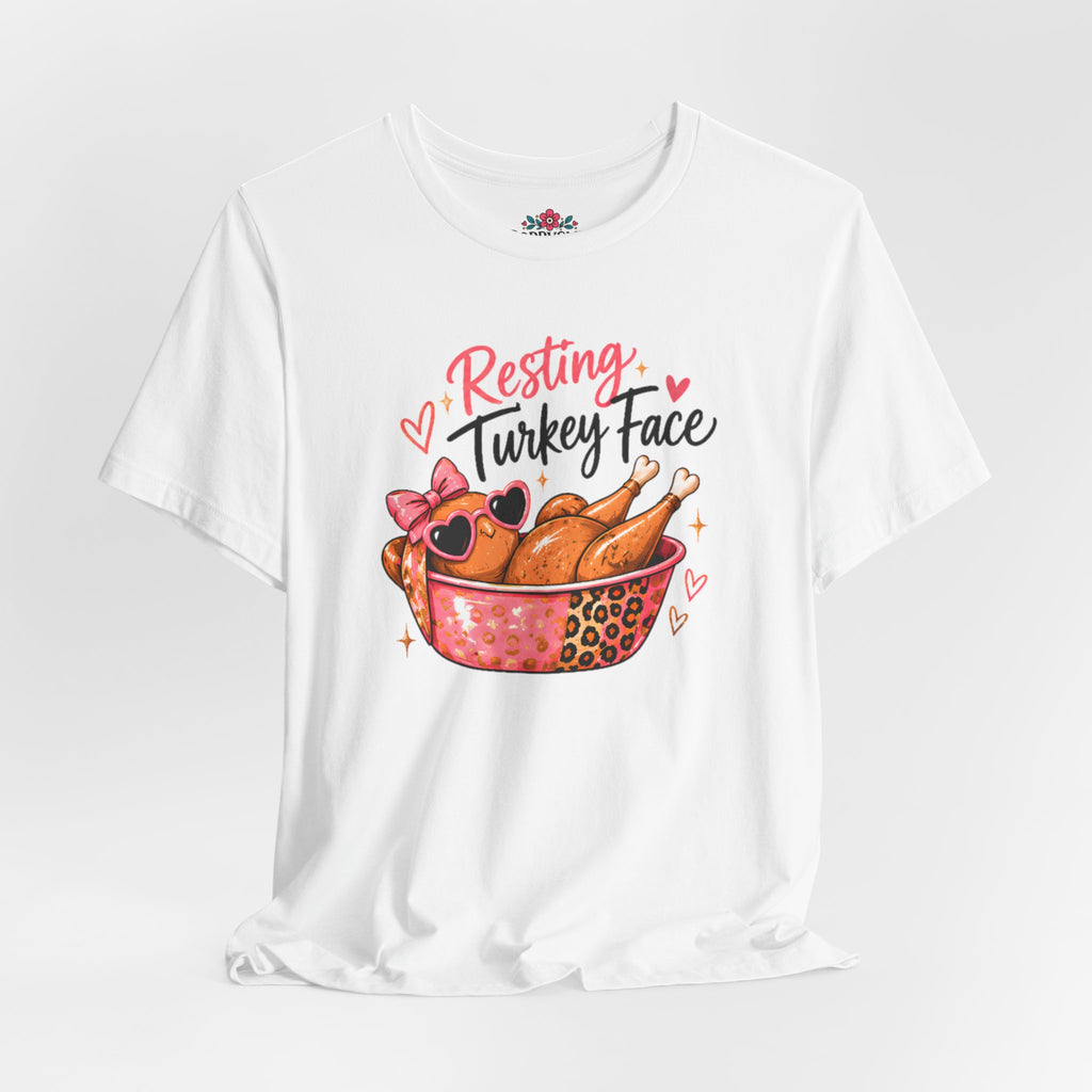 Resting Turkey Face Thanksgiving Turkey T-Shirt