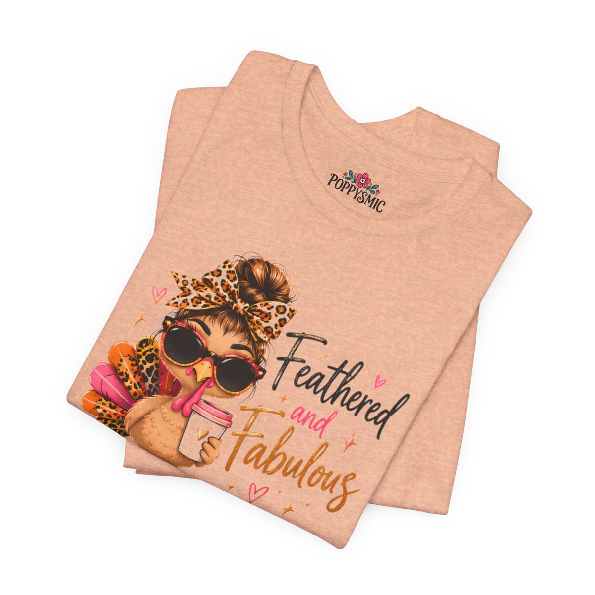 Feathered and Fabulous Flamingo Graphic Tee