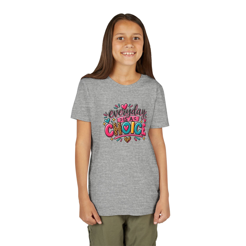 Everyday Is A Choice Youth Tee — Colorful Inspirational Kids T-Shirt
