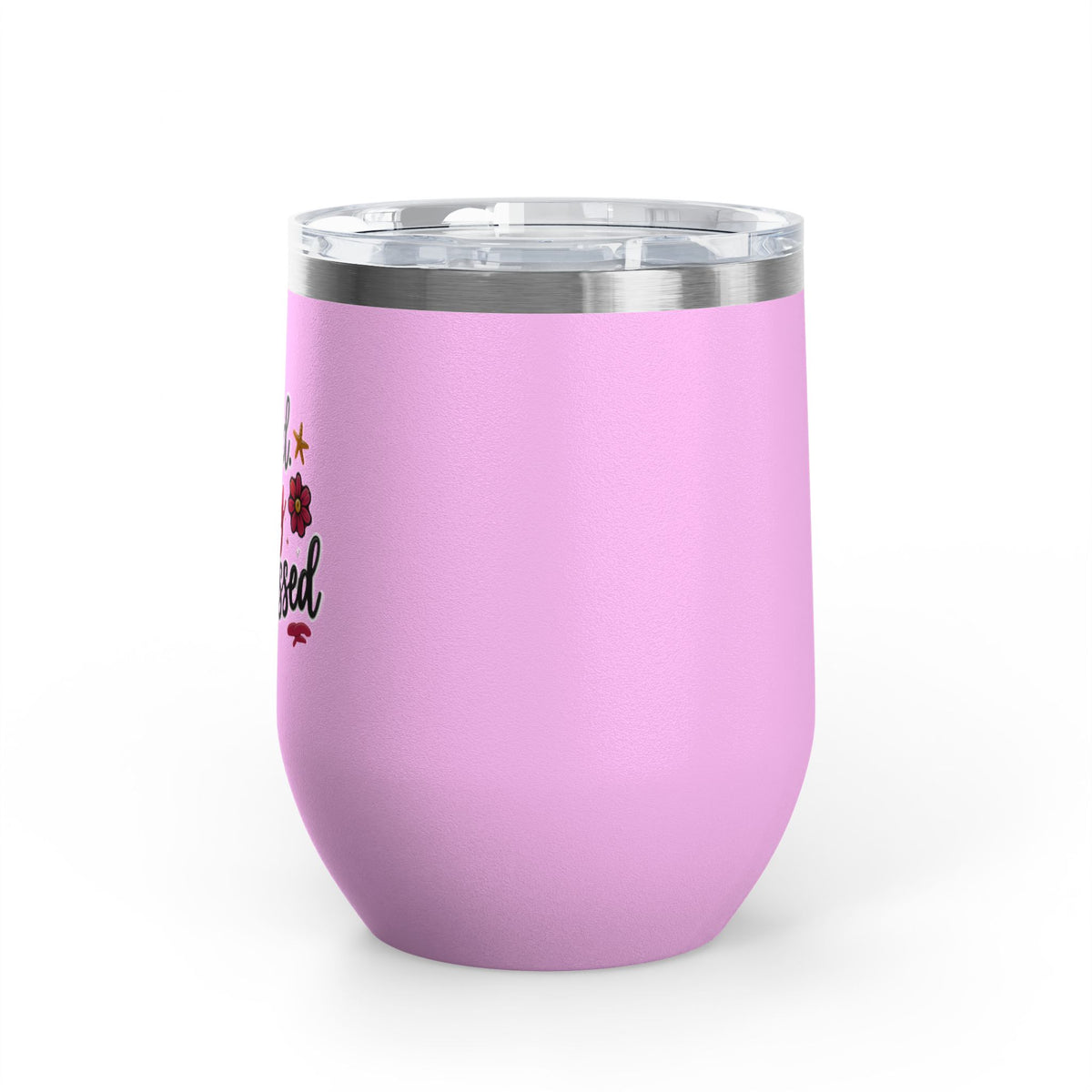 Booked Busy Blessed Wine Tumbler – 12oz Insulated Travel Cup