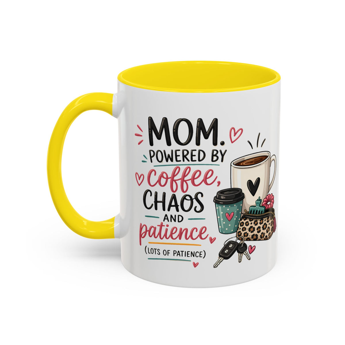 Coffee Lovers Accent Mug — Cute Cowgirl Boots & Coffee Illustration (11/15oz)