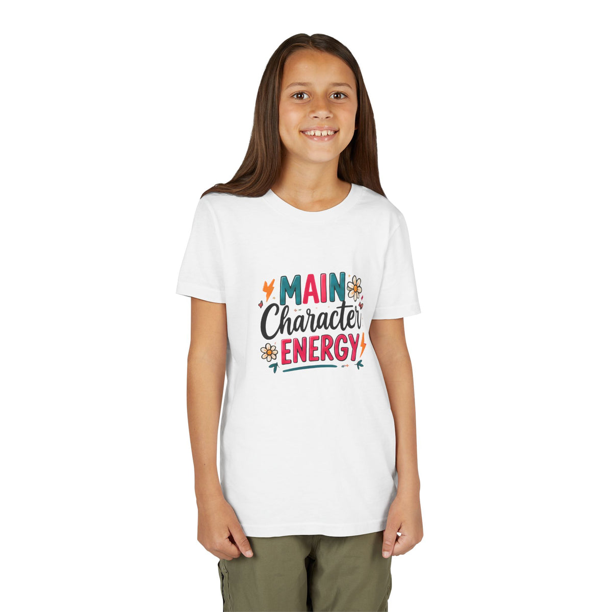 Youth Tee — "Main Character Energy" Graphic Shirt