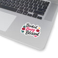 Booked Busy Blessed Kiss-Cut Sticker