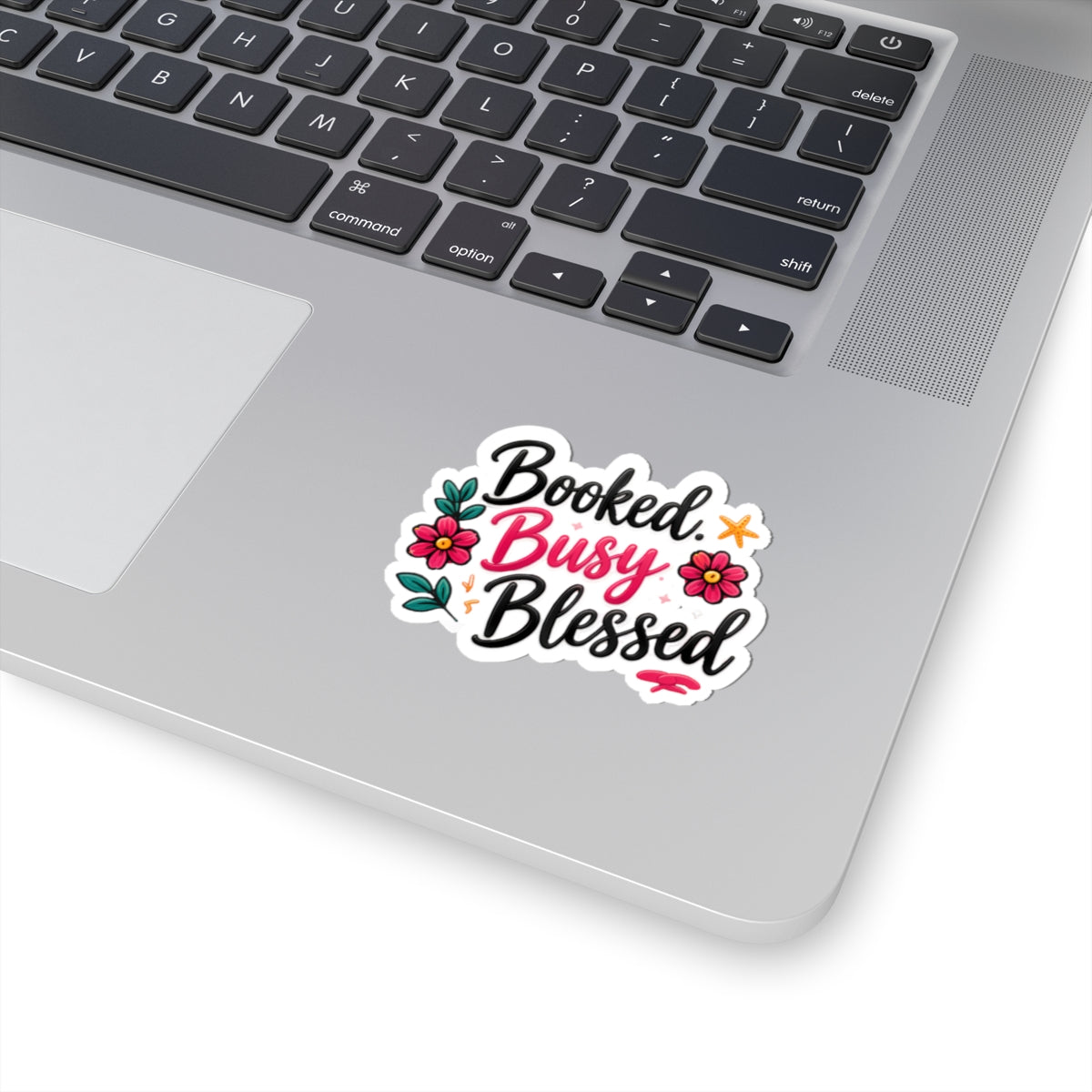 Booked Busy Blessed Kiss-Cut Sticker