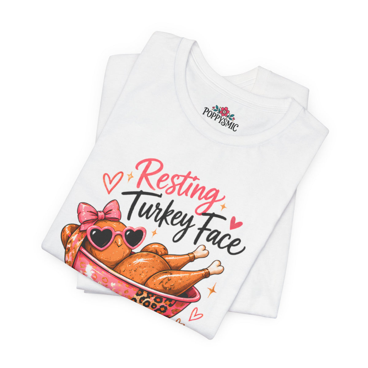 Resting Turkey Face Thanksgiving Turkey T-Shirt