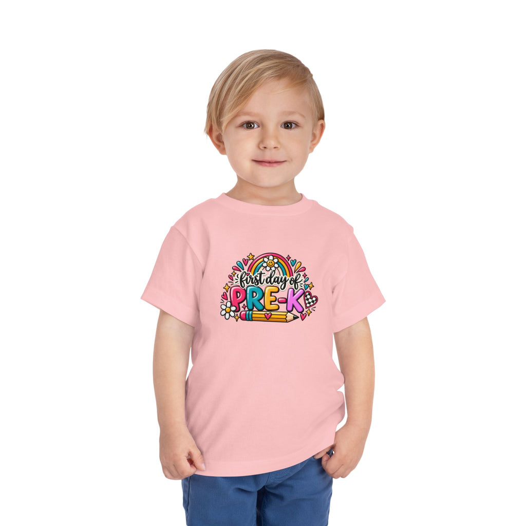 Pre-K First Day Toddler Tee — Colorful Back-to-School Shirt