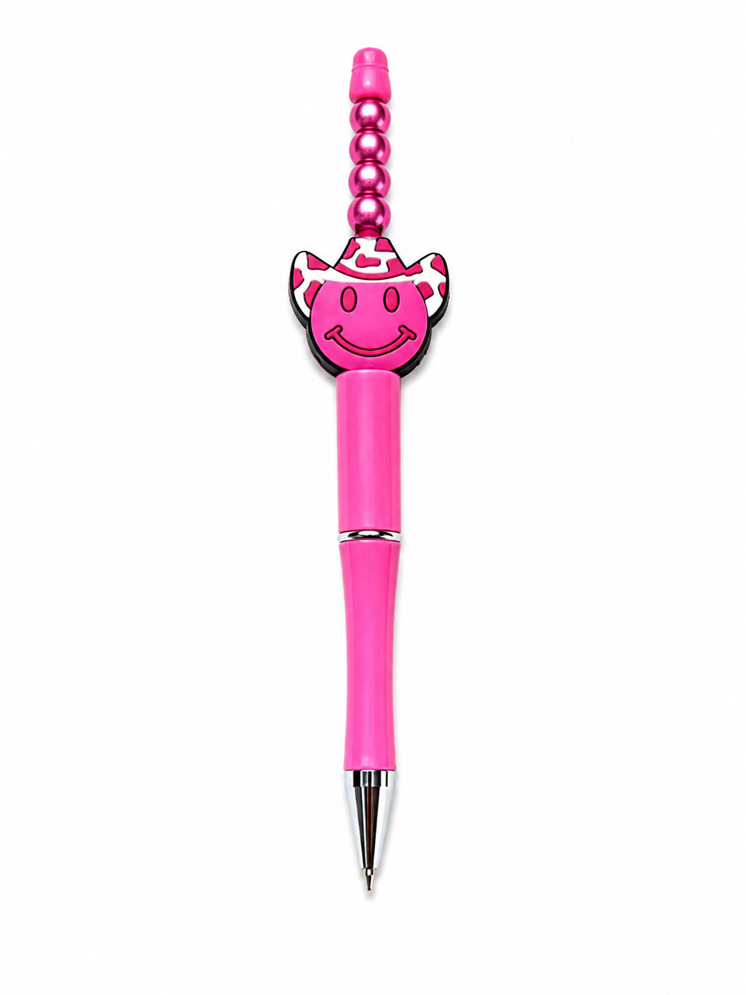 Pink Cowboy Poppysmic Beadable Pen