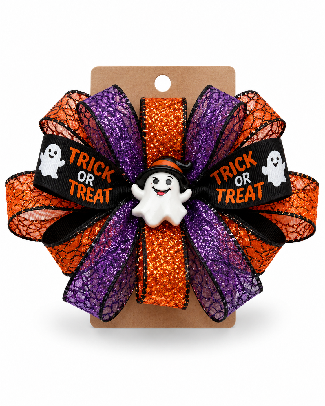 Boo Crew Ghost Halloween Hair Bow