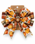 Pumpkin Patch Owl Thanksgiving Hair Bow