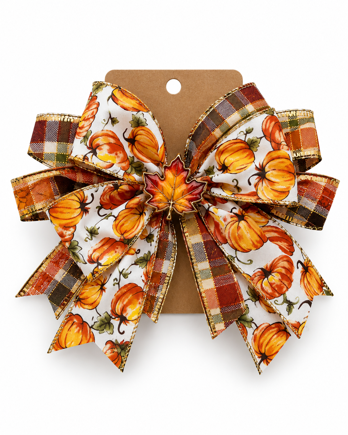 Falling for You Leaf Thanksgiving Hair Bow