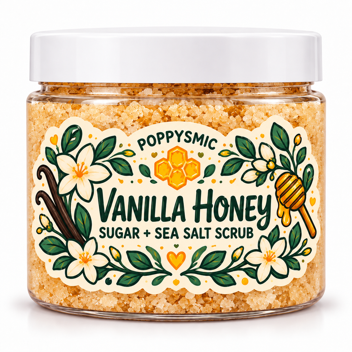 Vanilla Honey Sugar + Sea Salt Scrub