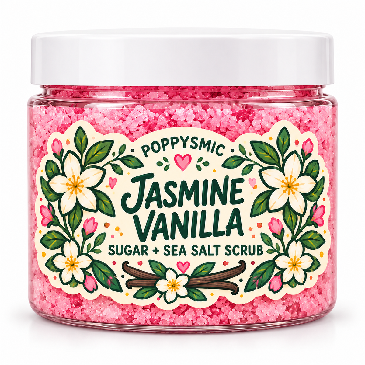 Jasmine Vanilla Sugar + Sea Salt Scrub