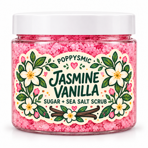 Jasmine Vanilla Sugar + Sea Salt Scrub