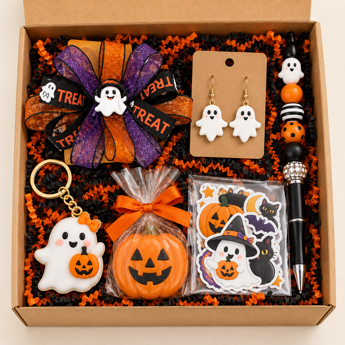 No Tricks, Just Treats Halloween Gift Box