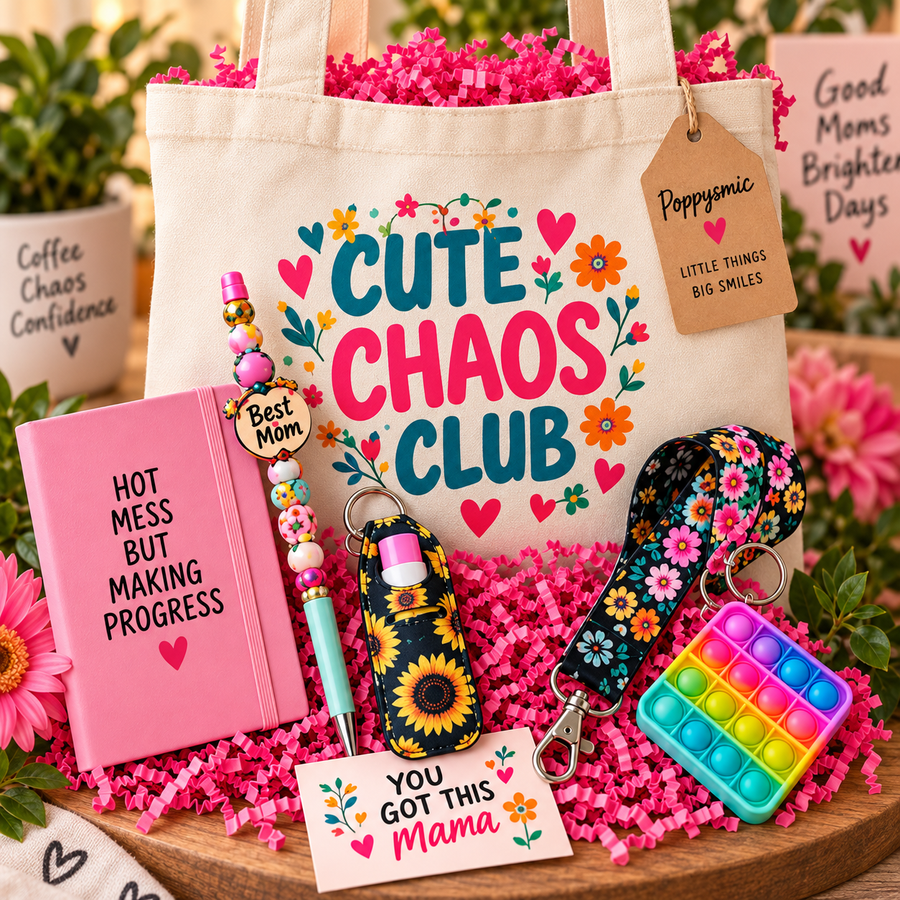 Cute Chaos Club Mom Tote Gift Set