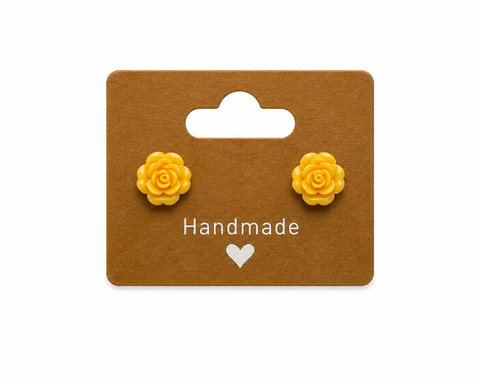 Yellow Flower Earrings
